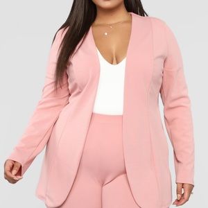 Paying It Forward Blazer Set - Mauve
